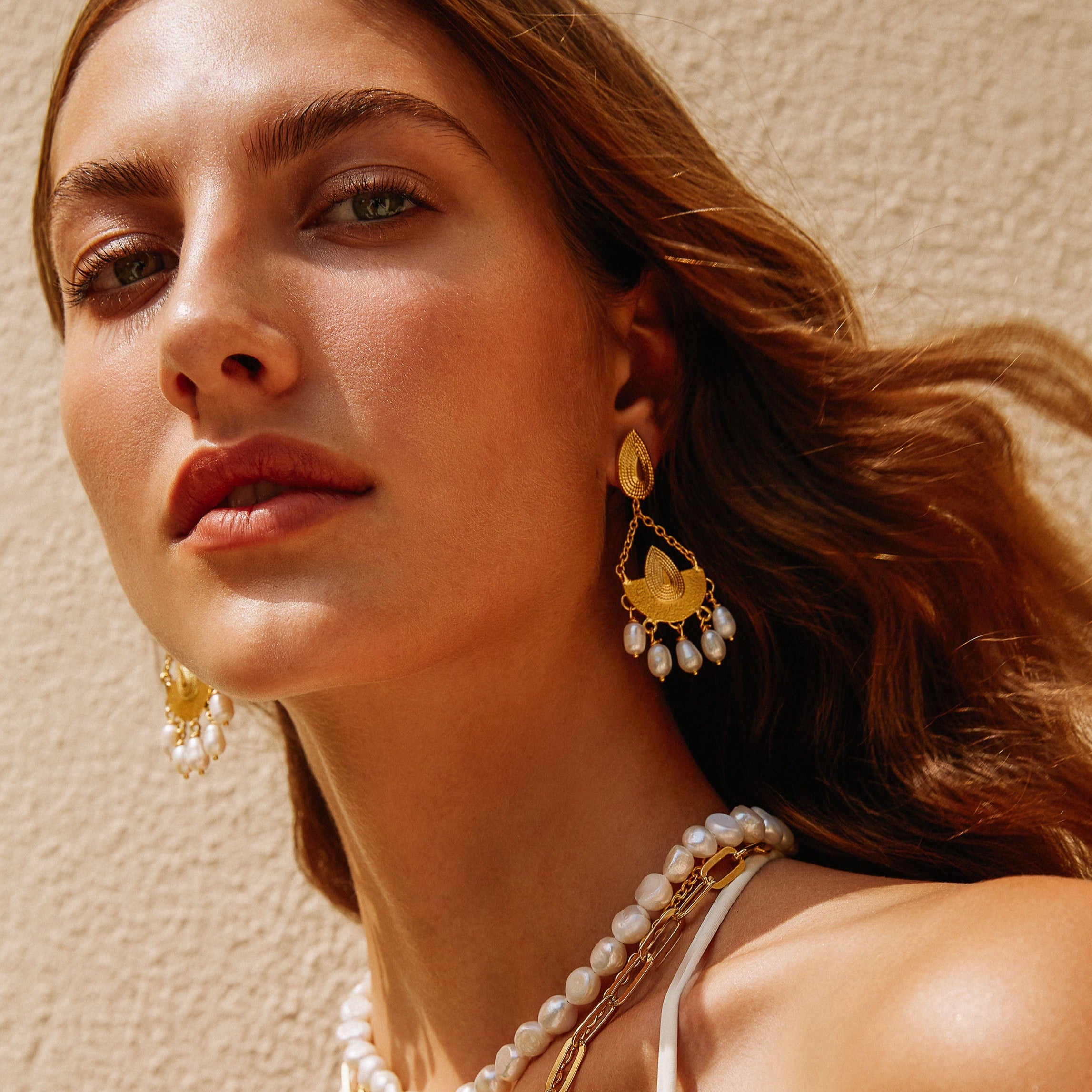 Bianca pearl earrings