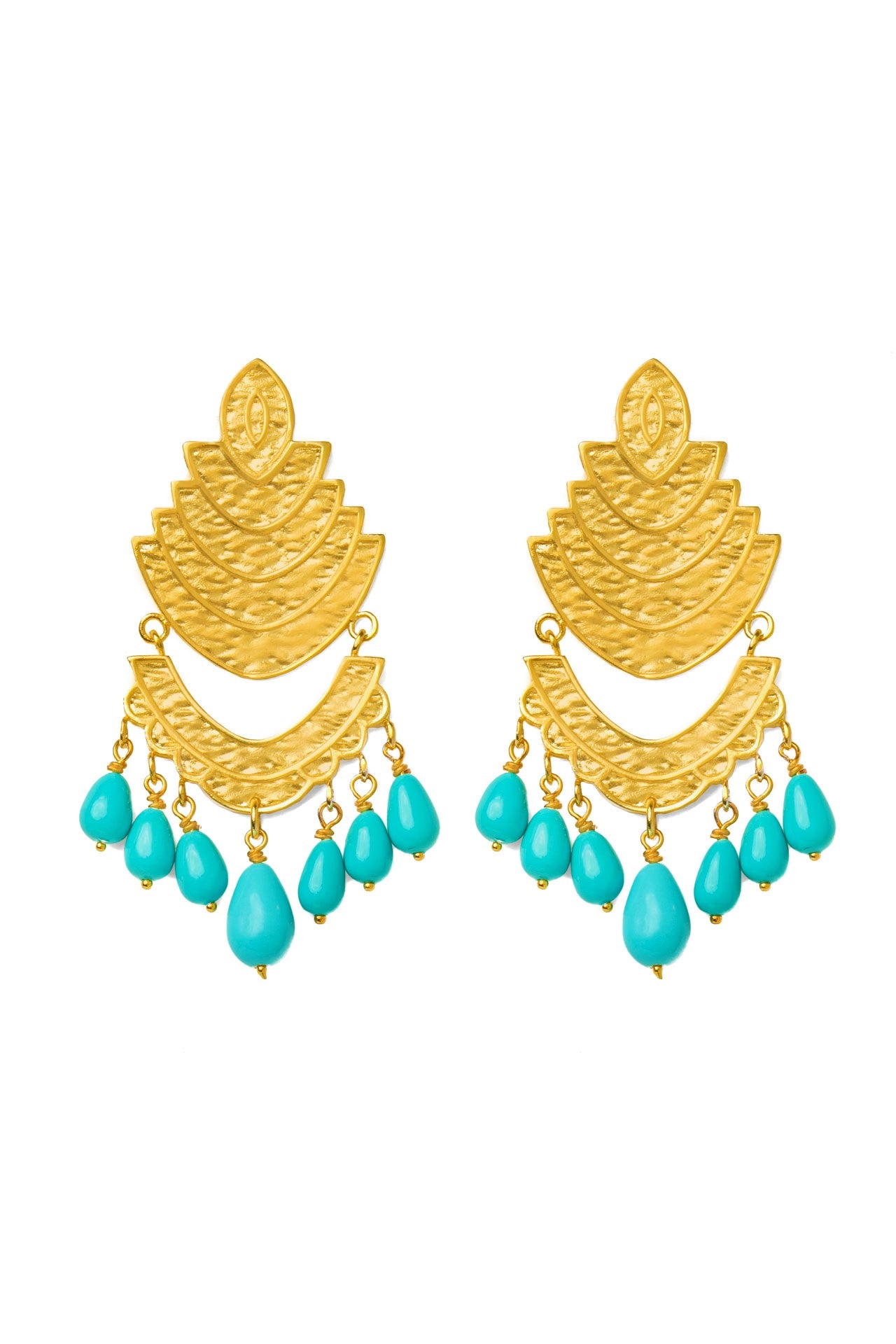 Christy turquoise earrings by Pearl Martini