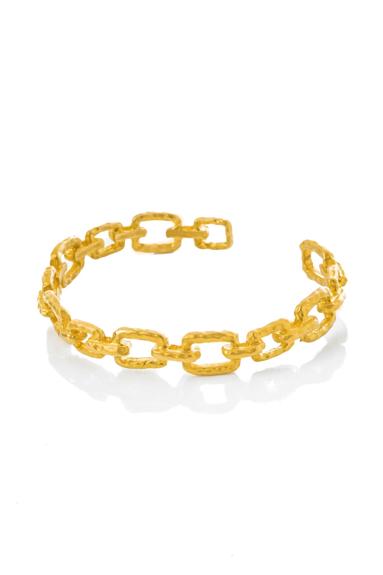 Linda chain bracelet brass  by Pearl Martini