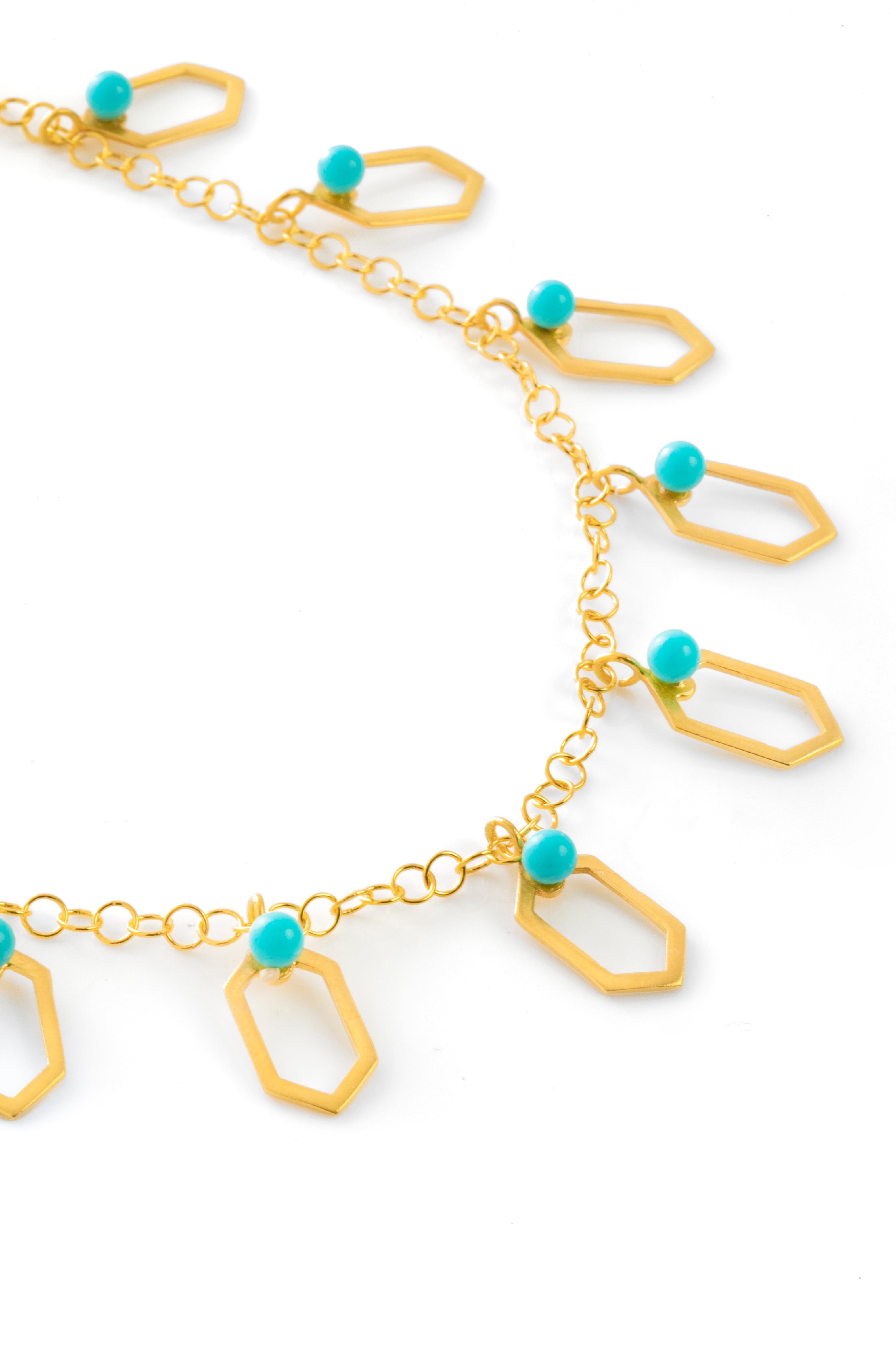 Eva turquoise necklace  Silver 925° by Pearl Martini