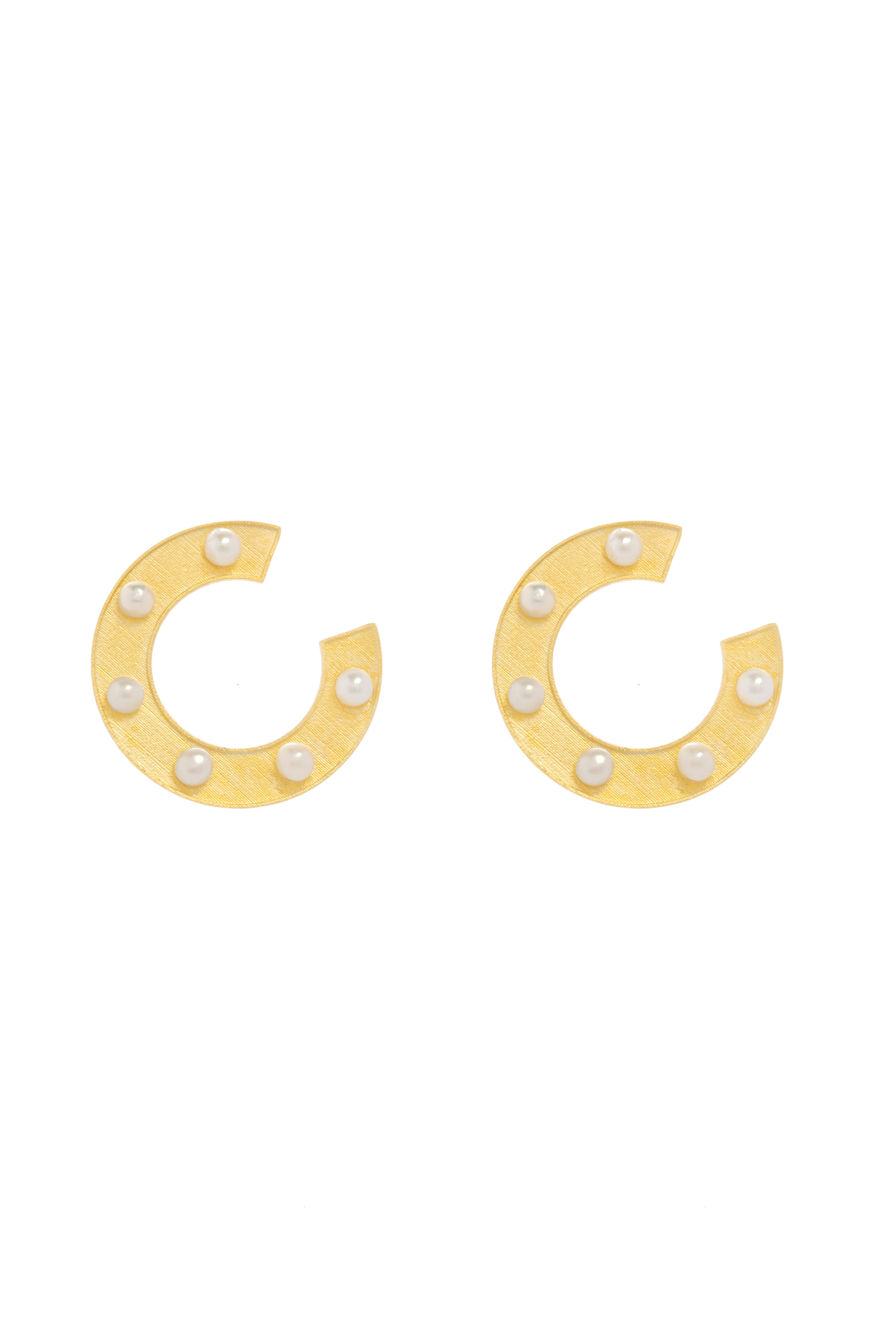 Dorothea stud Earrings Silver 925° by Pearl Martini