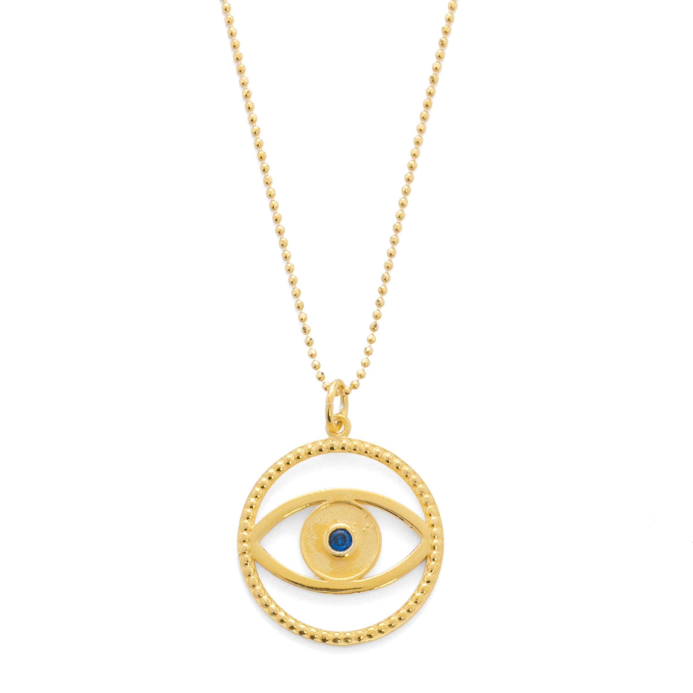 Cyclades blue evil eye Silver 925° by Pearl Martini