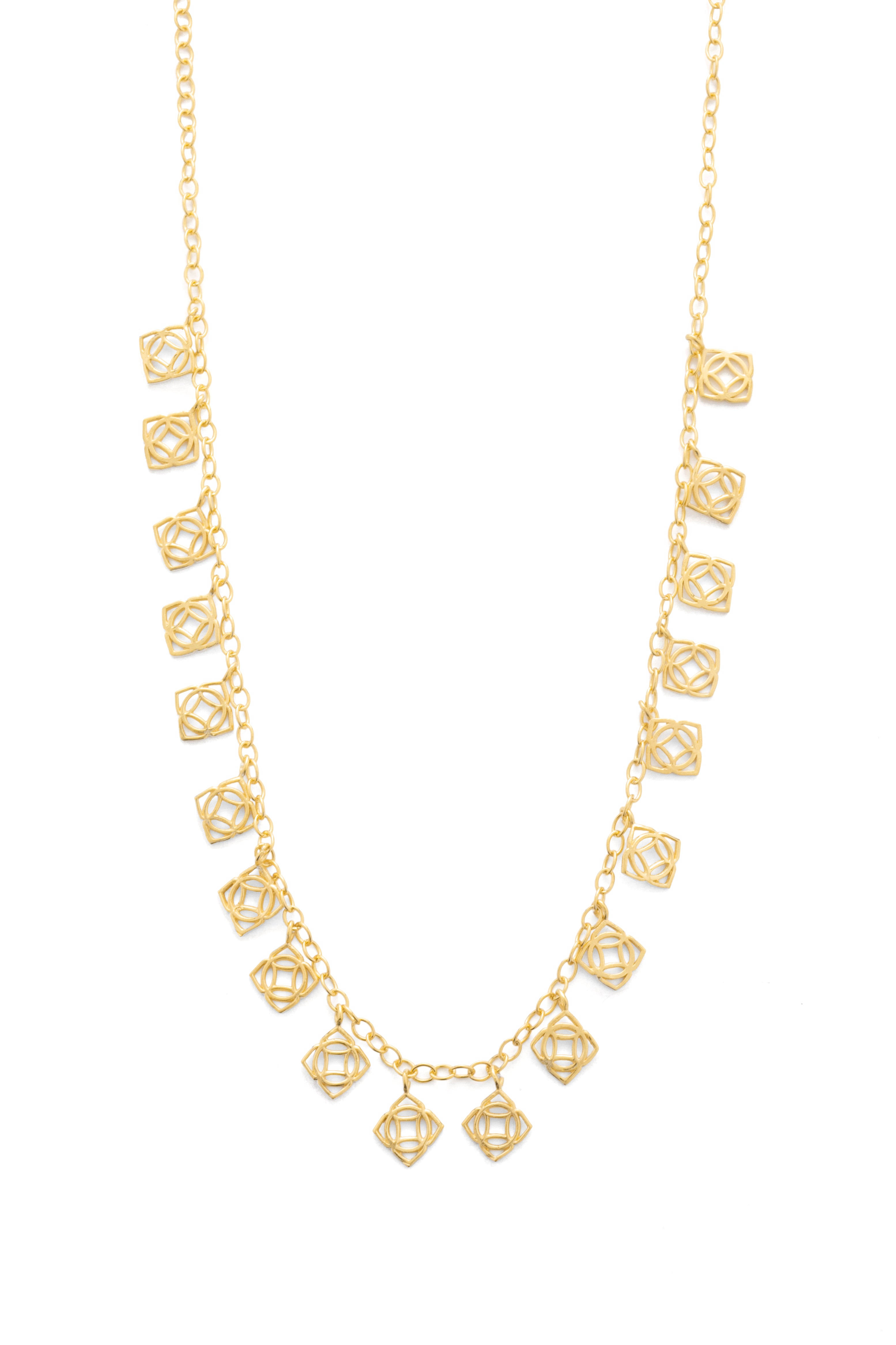 Alcestis necklace silver 925° gold plated 22k° by Pearl Martini