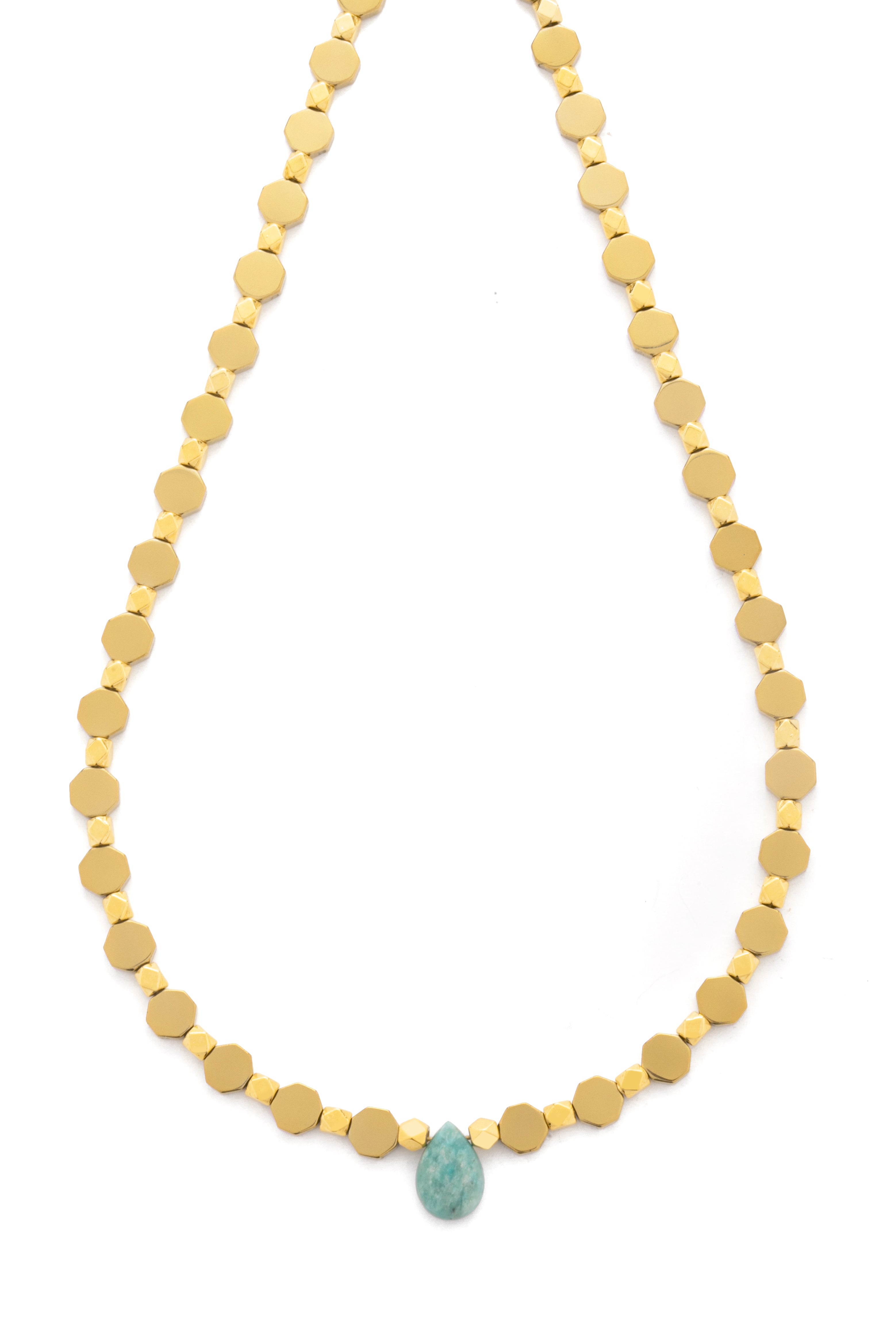 Karen gold necklace by Pearl Martini