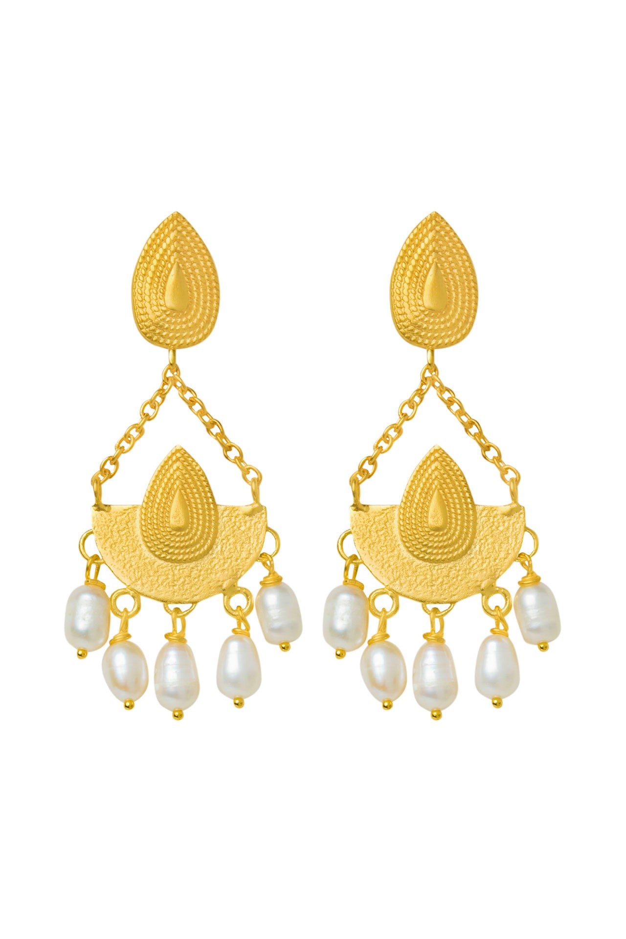 Bianca pearl earrings by Pearl Martini