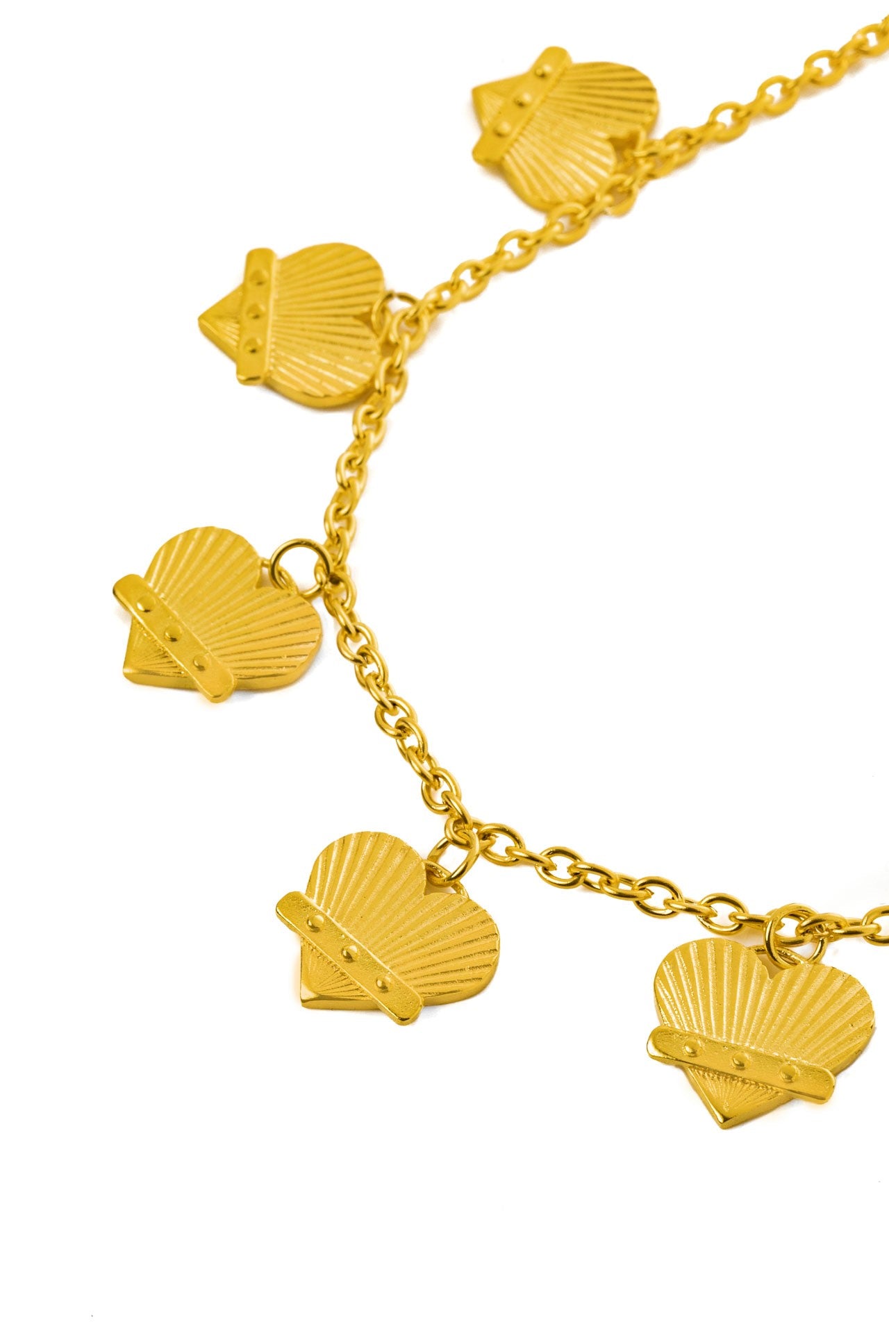 Chiara necklace brass  by Pearl Martini
