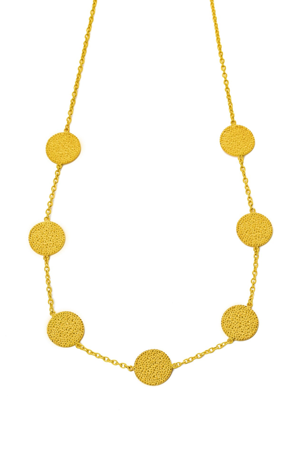 Gisele large necklace brass  by Pearl Martini