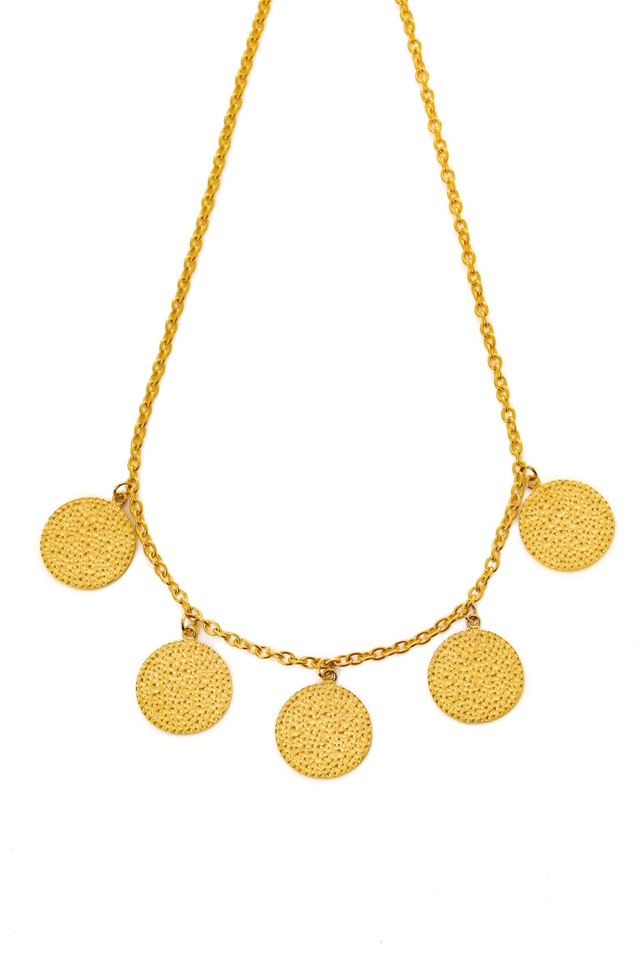 Gisele small necklace brass  by Pearl Martini