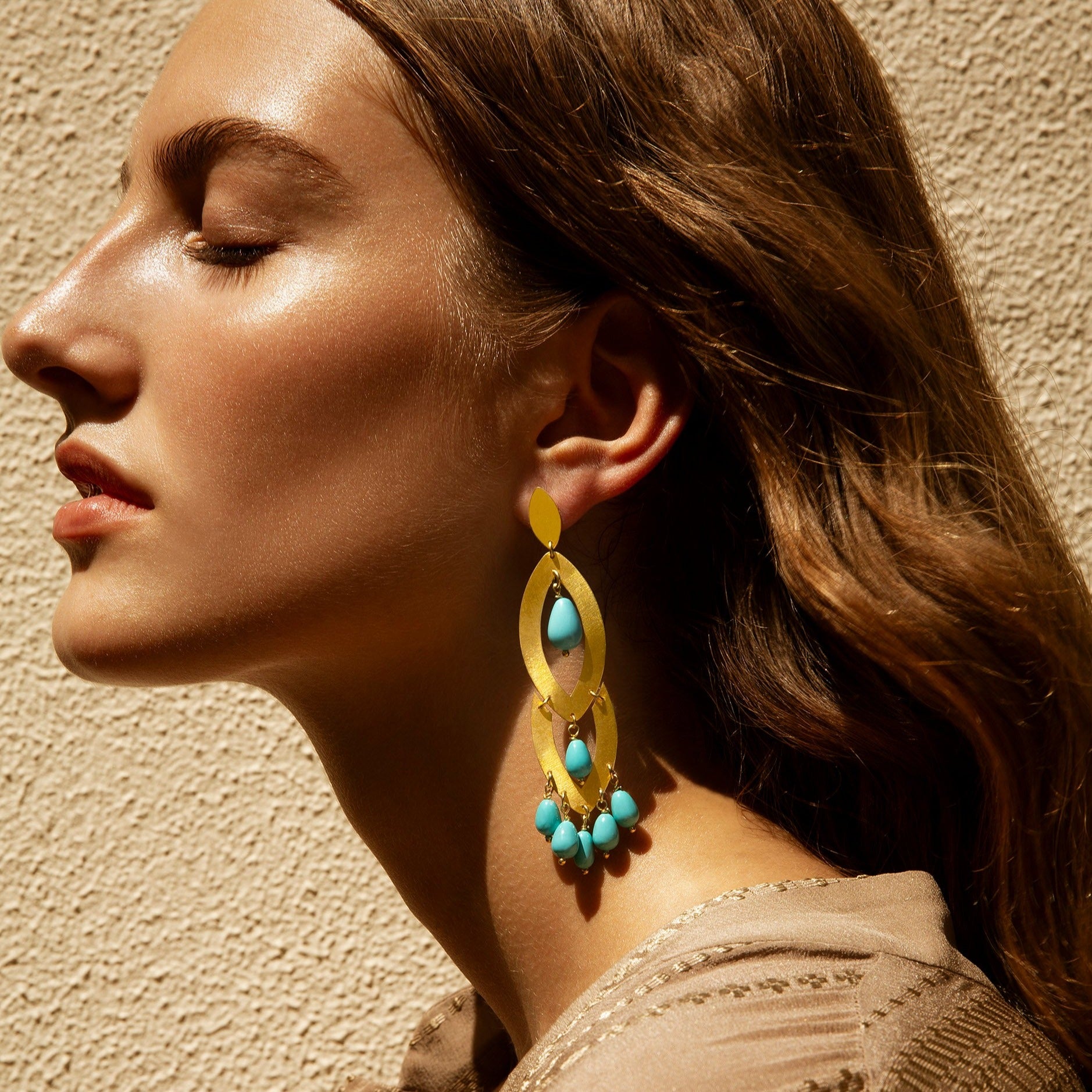 Deniz  turquoise earrings