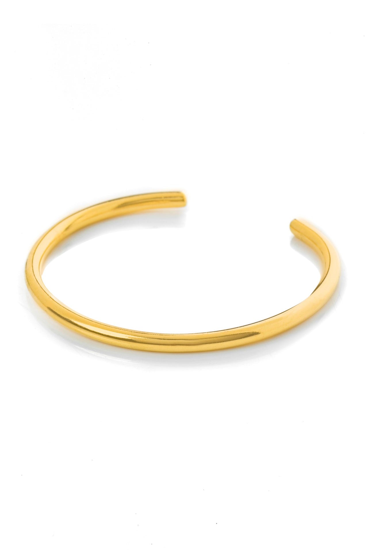 Tatjana oval bracelet brass  by Pearl Martini