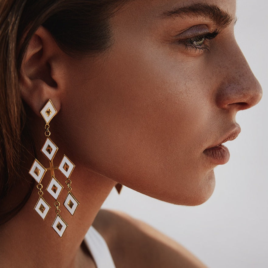 Alexandra  Earrings Silver 925° by Pearl Martini