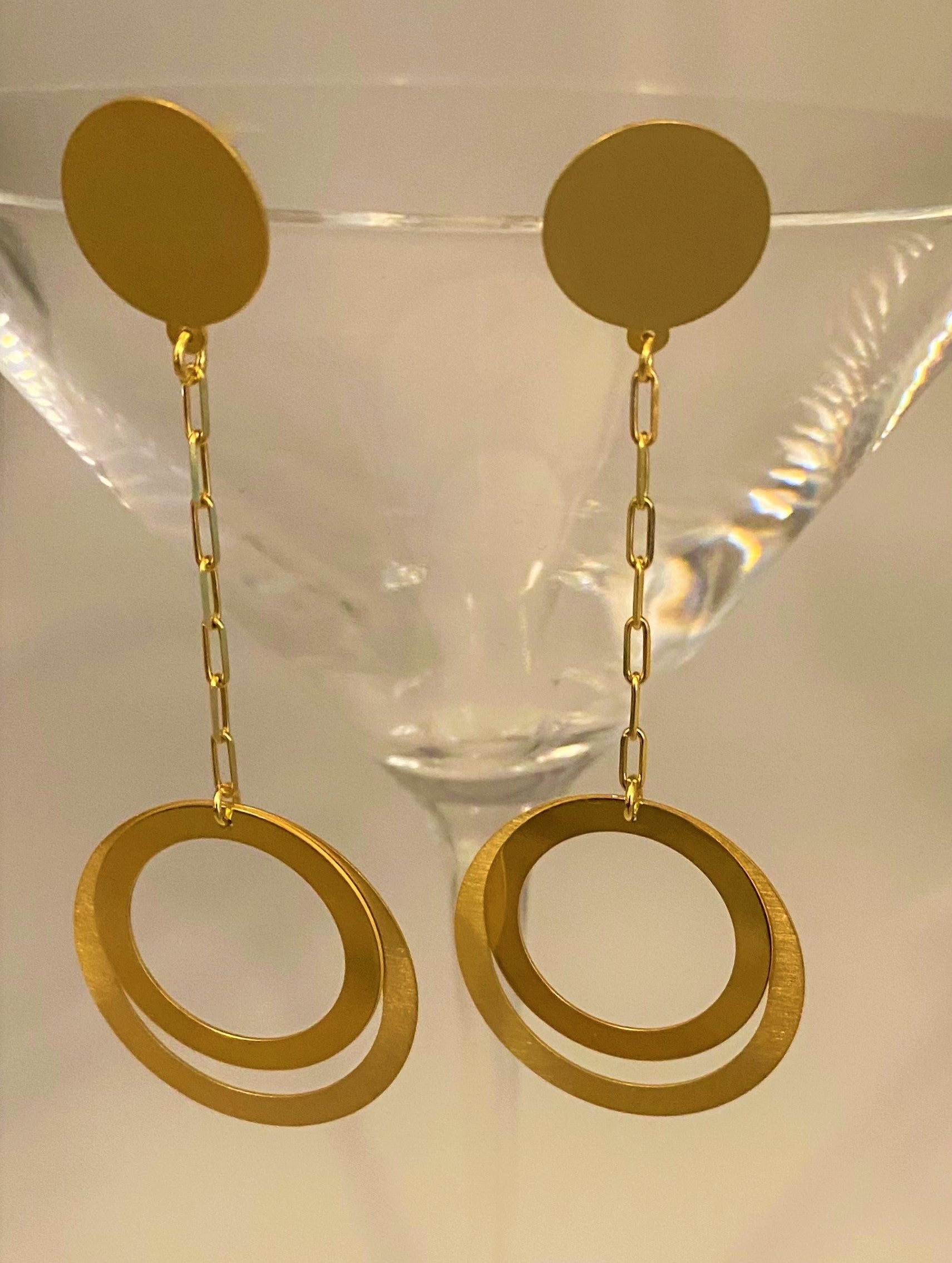 Iokaste Dangling Earrings Silver 925° by Pearl Martini