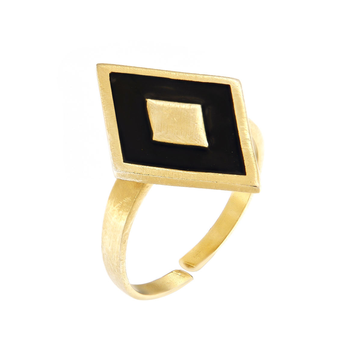 Irene ring, silver 925° gold plated 22k by Pearl Martini