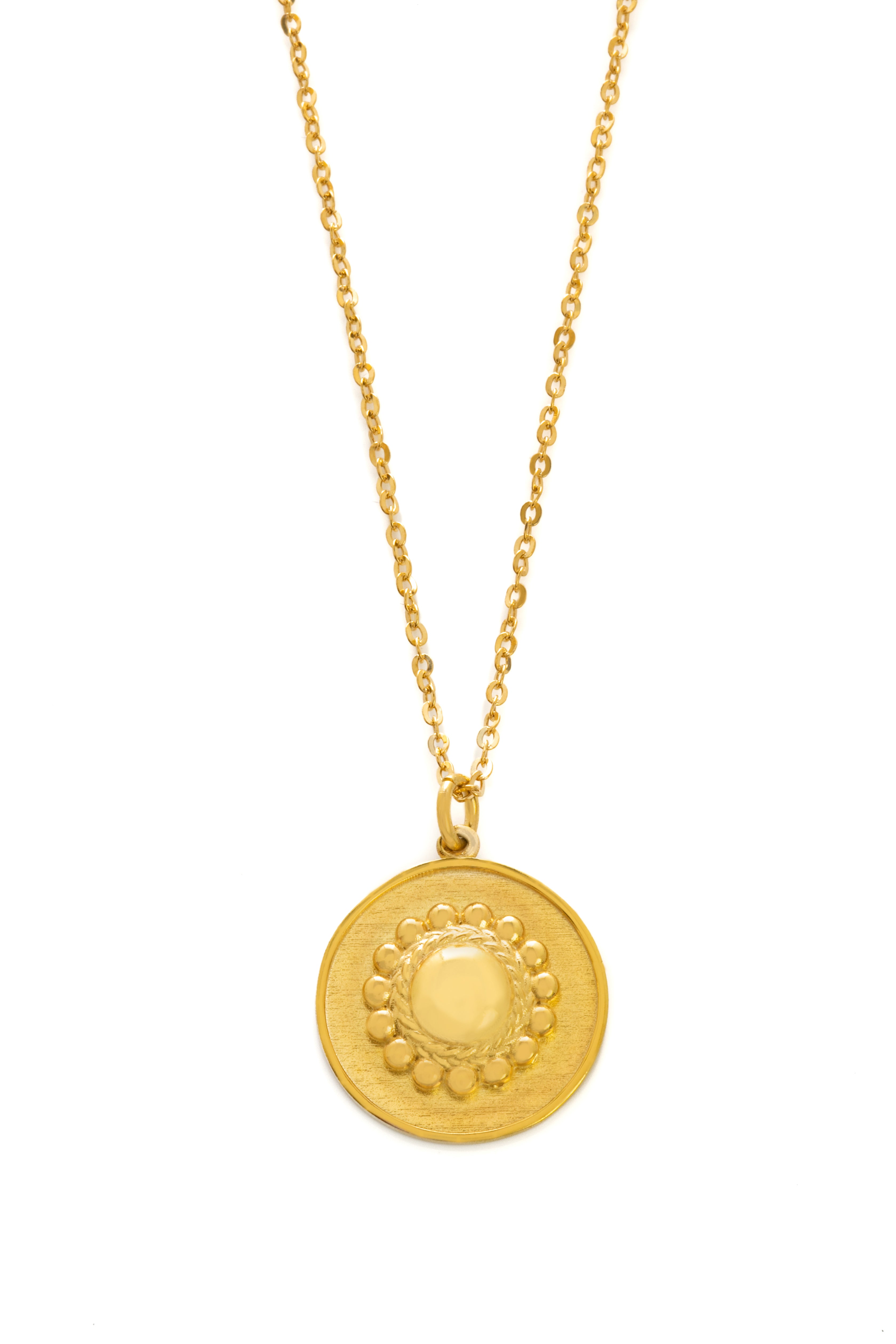 Myrsini pendant silver 925° gold plated 22k° by Pearl Martini
