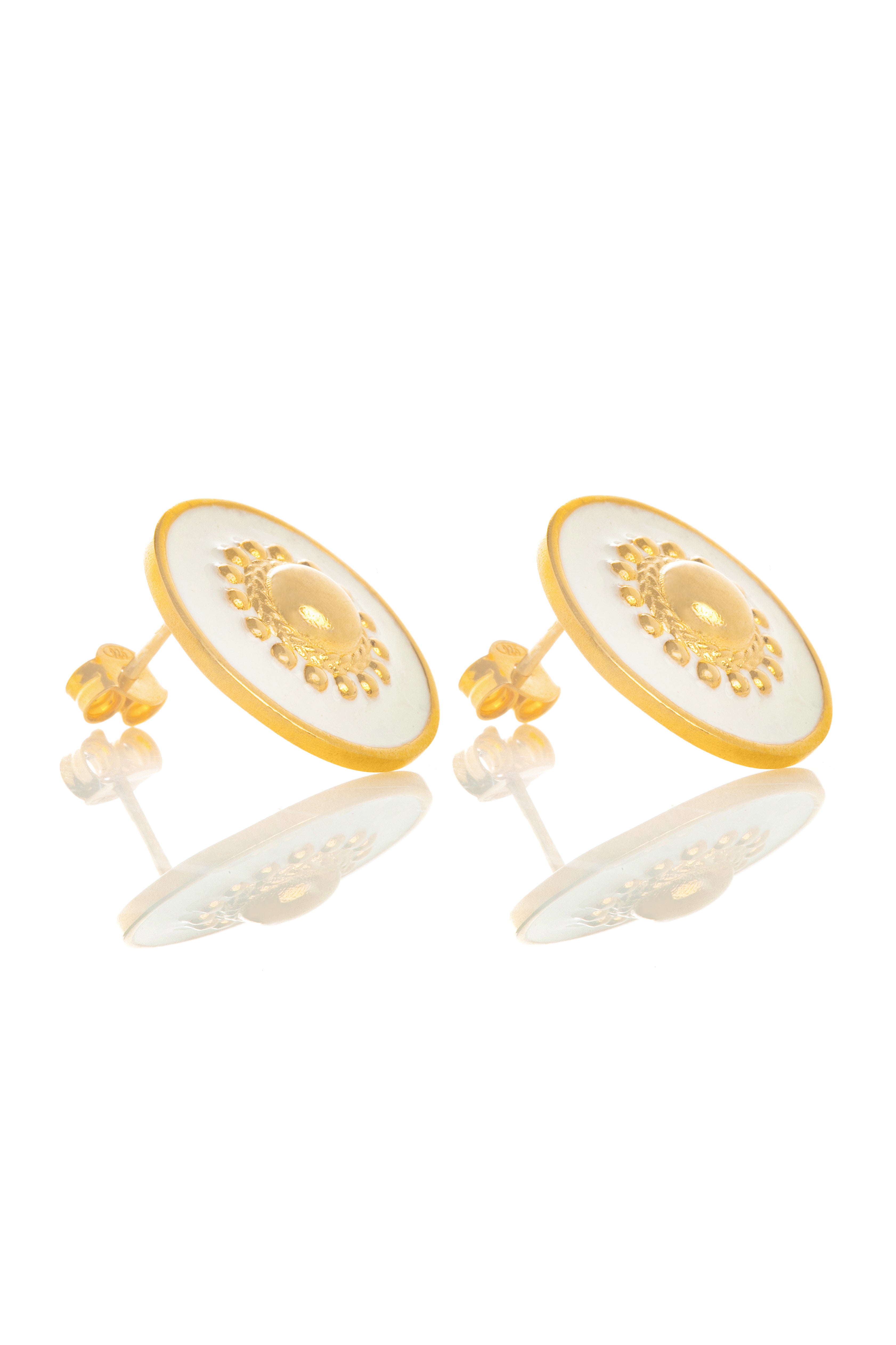 Thaleia stud earrings silver 925° by Pearl Martini
