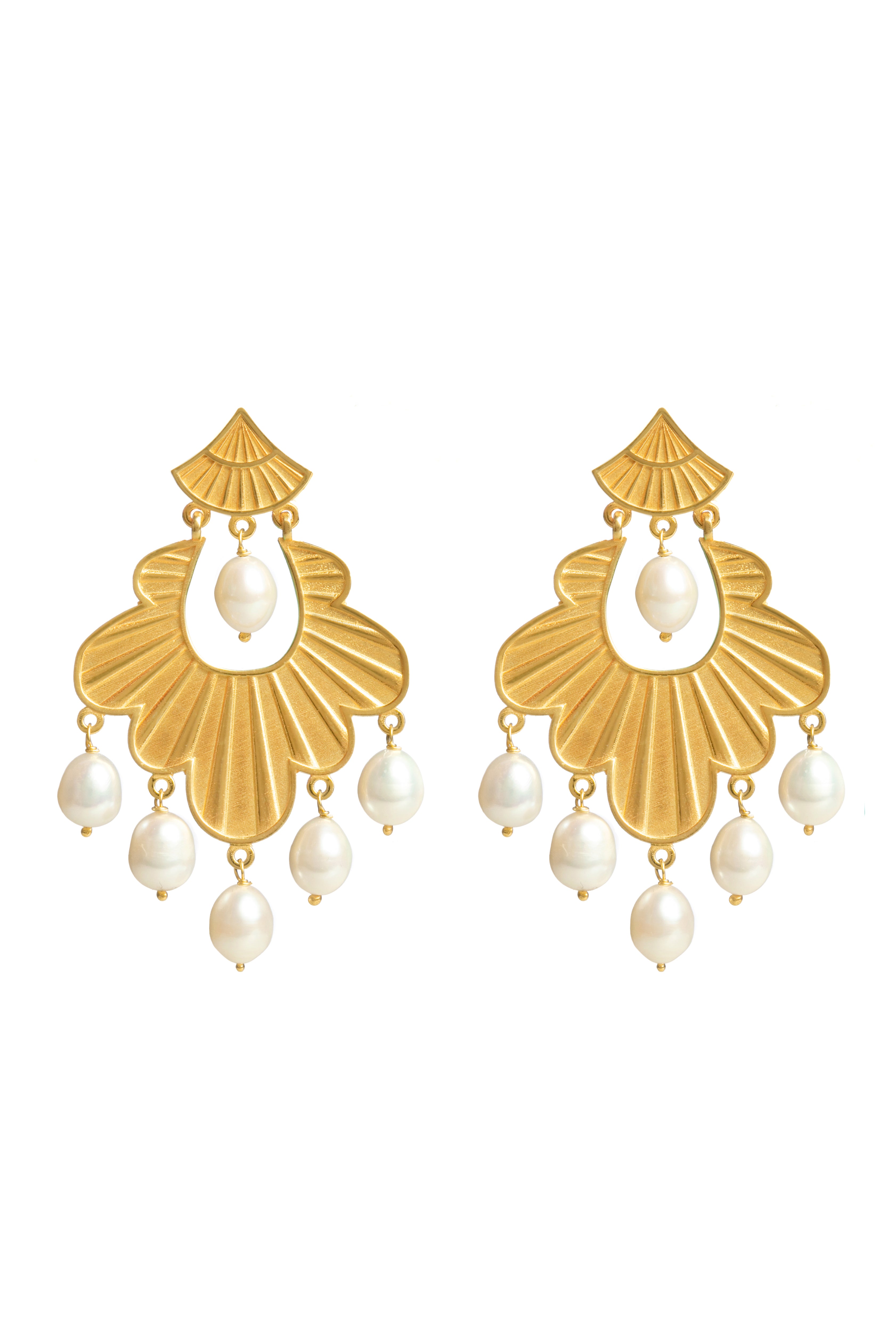 Theopisti pearl earrings Silver 925° by Pearl Martini